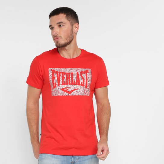 Camiseta Everlast Básica Masculina - Vermelho Menor preço em Camiseta Everlast Básica Masculina - Vermelho