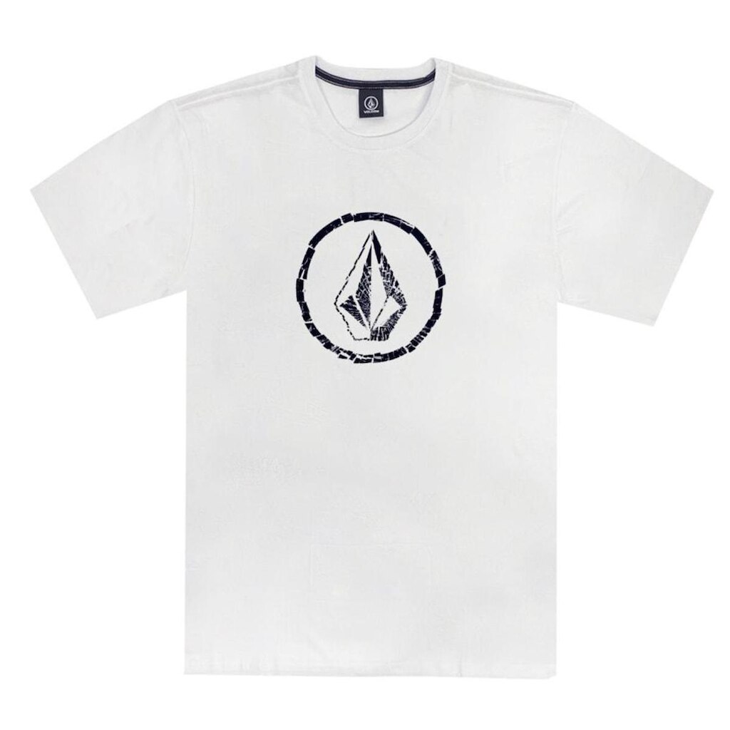 Camiseta Extra Grande Volcom Circle Stone White