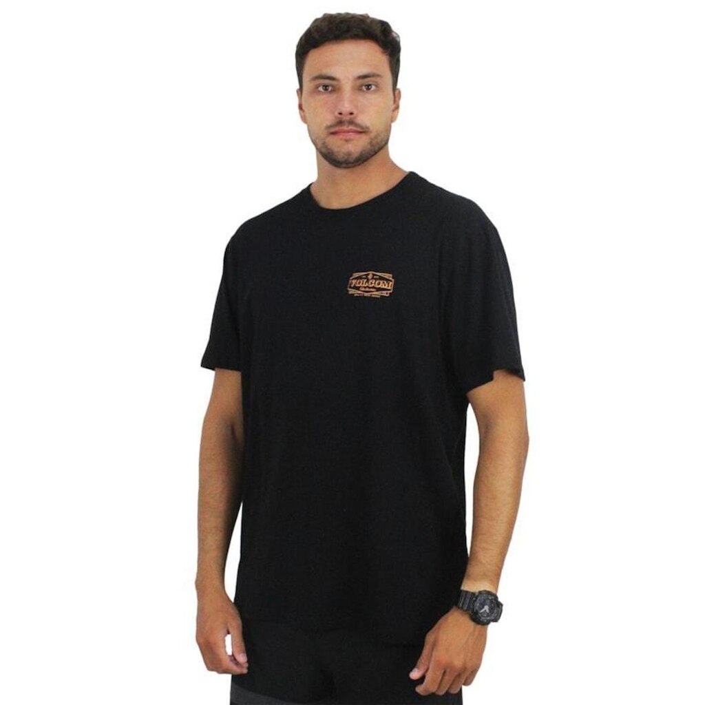 Camiseta Extra Grande Volcom Workwear Union Black