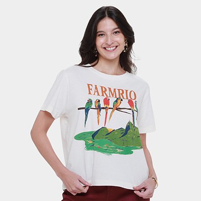 Camiseta Farm Fit Araras Galho - Feminino