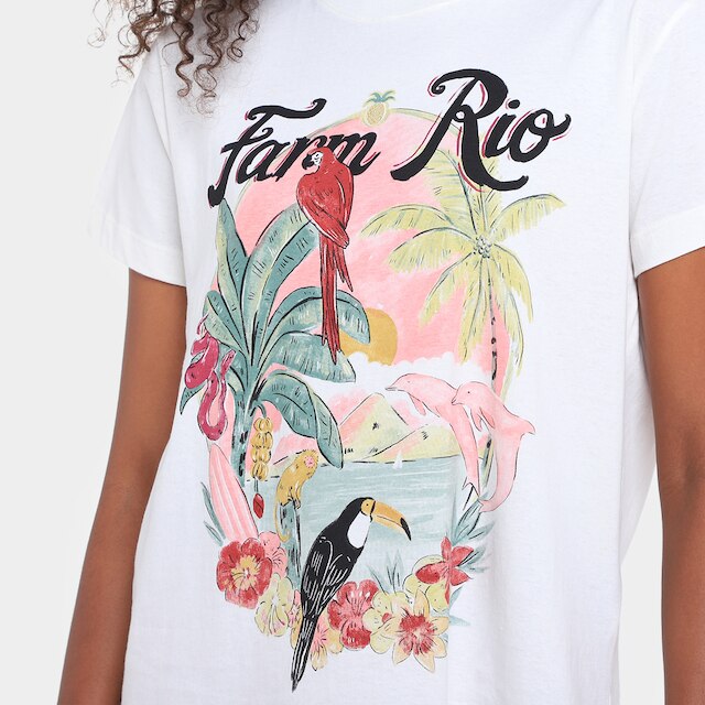 Camiseta Farm Fit Portal Tropical Feminina