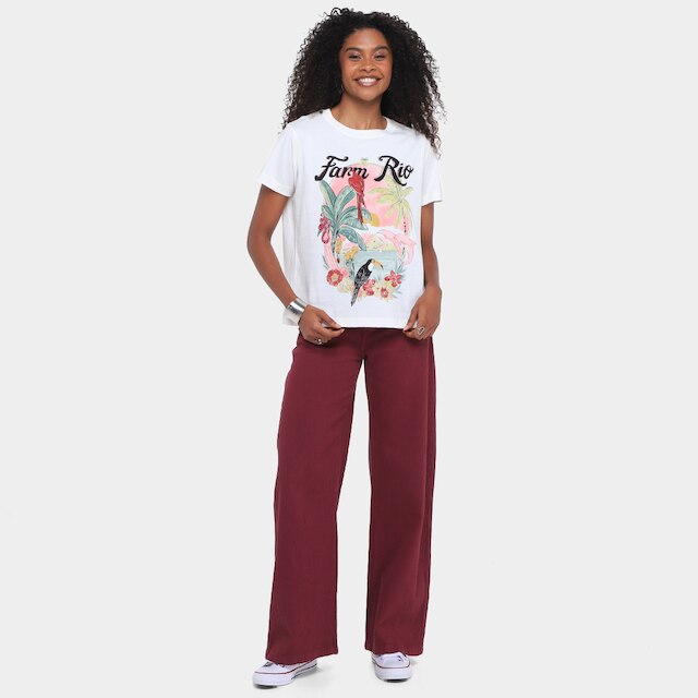 Camiseta Farm Fit Portal Tropical Feminina