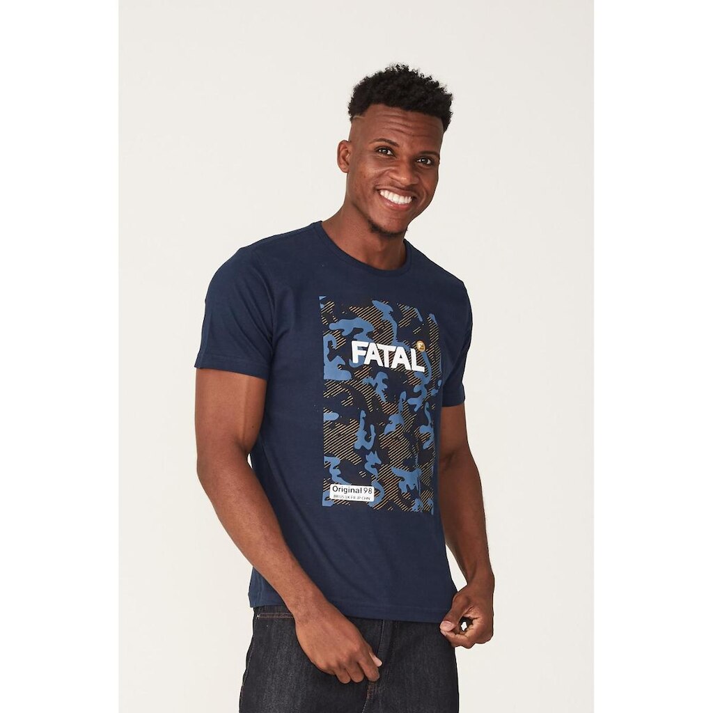 Camiseta Fatal Estampada Logo Box Masculino