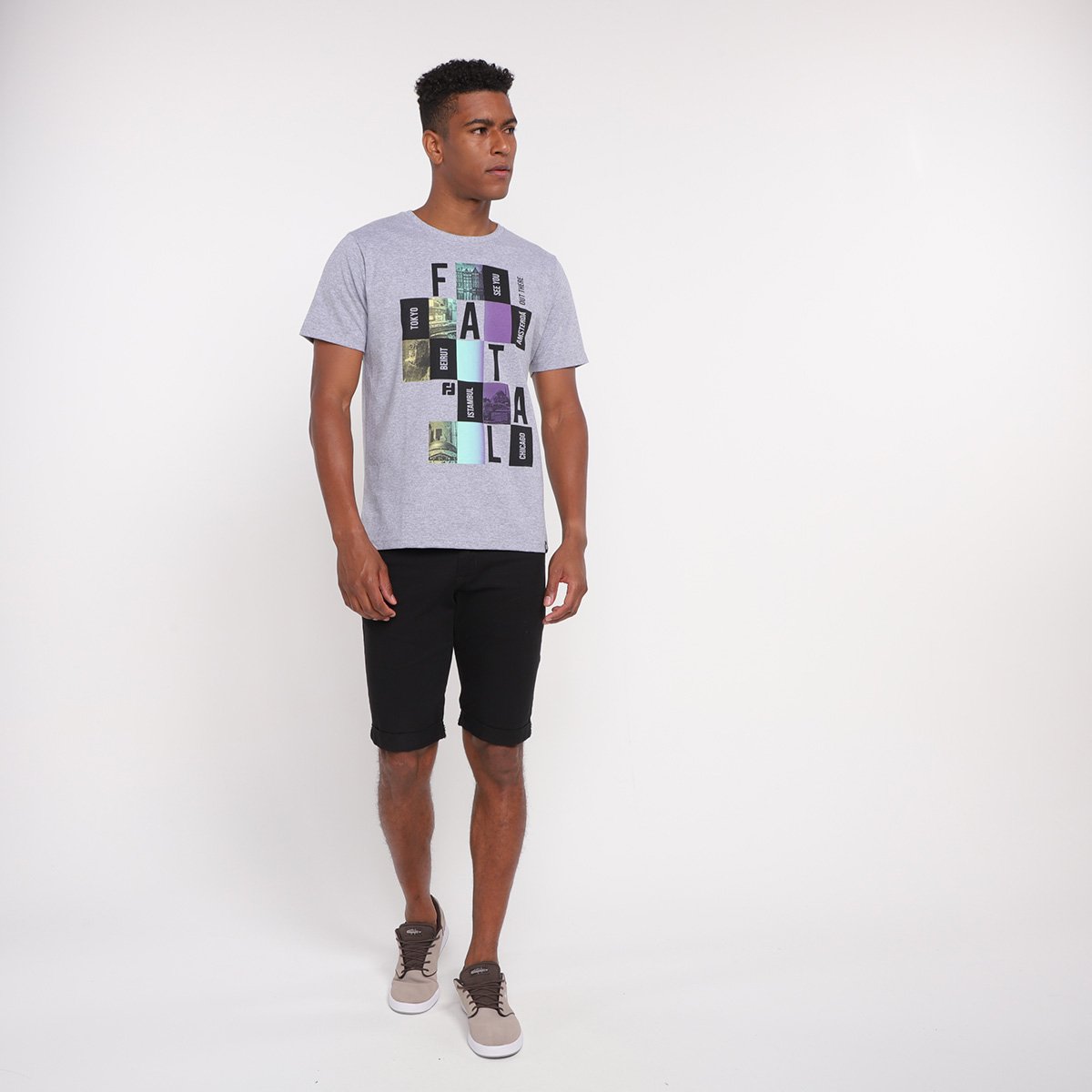 Camiseta Fatal Estampada Masculina - 3