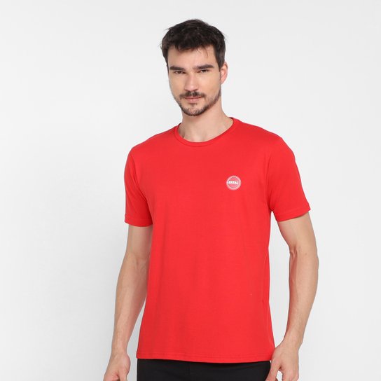 Camiseta Fatal Fashion Básica Masculina - Vermelho Menor preço em Camiseta Fatal Fashion Básica Masculina - Vermelho