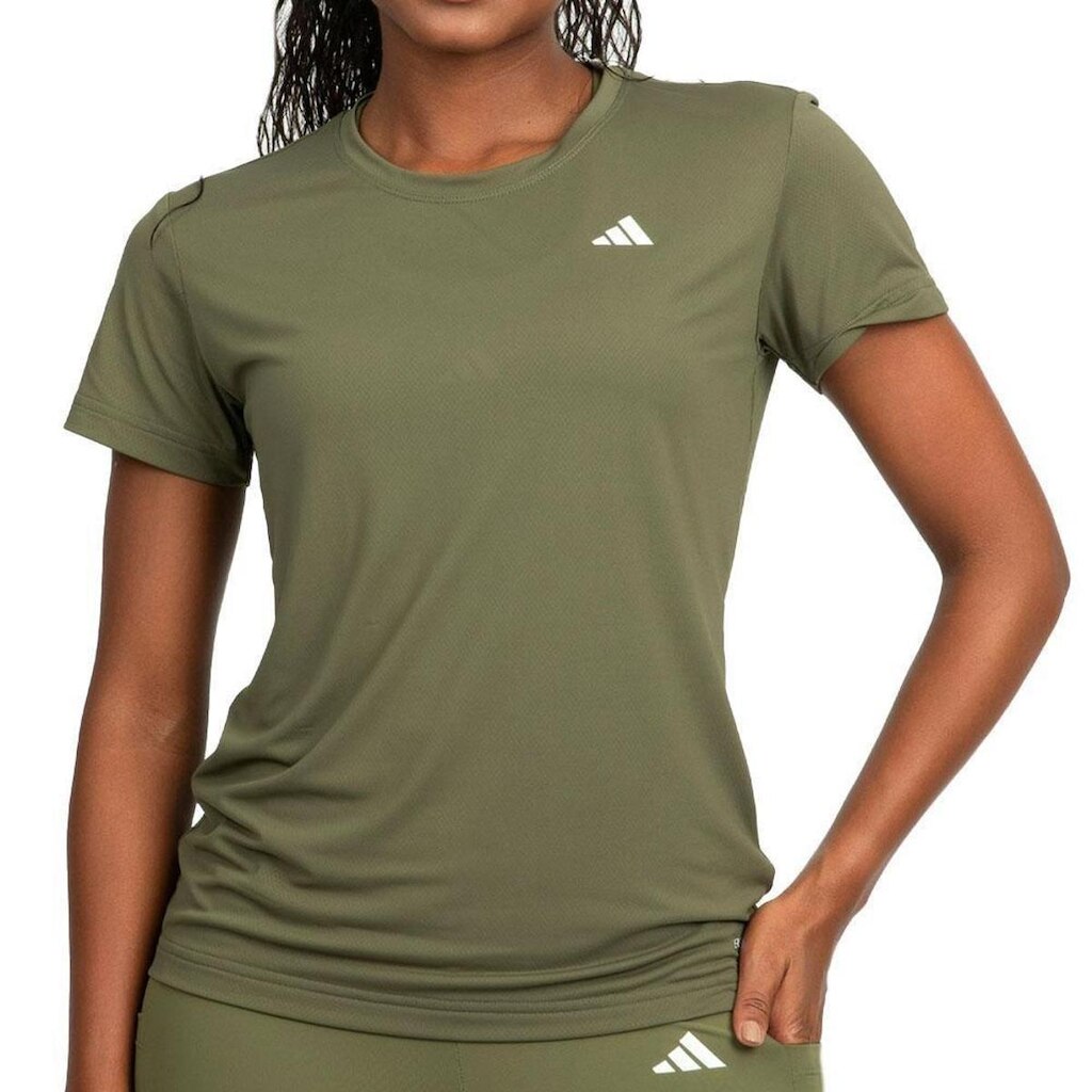 Camiseta Feminina Adidas Own The Run Verde - KB5135