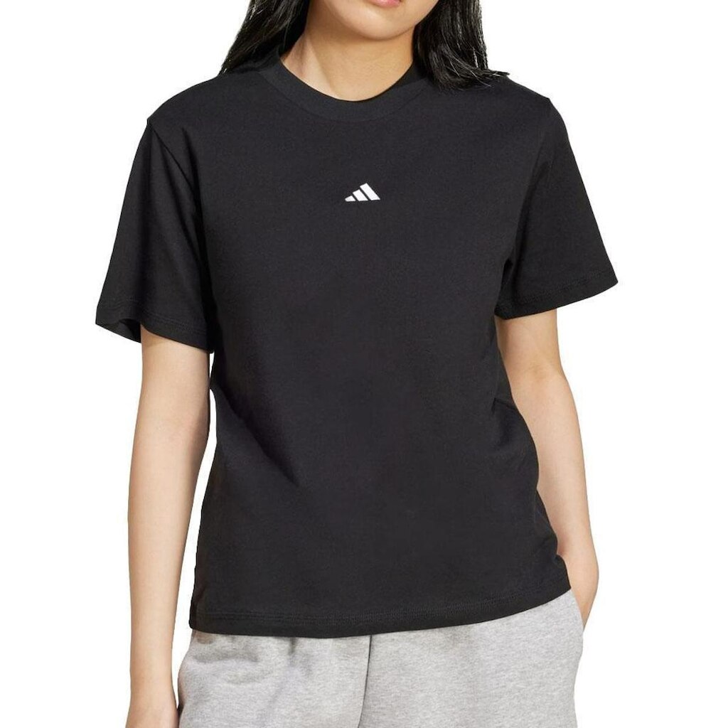 Camiseta Feminina Adidas Small Logo Black - JC5943