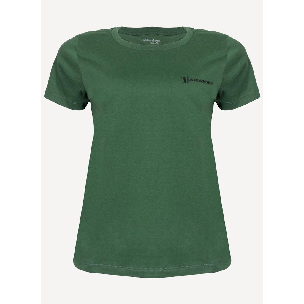 Camiseta Feminina Aleatory Estampada Fine Verde