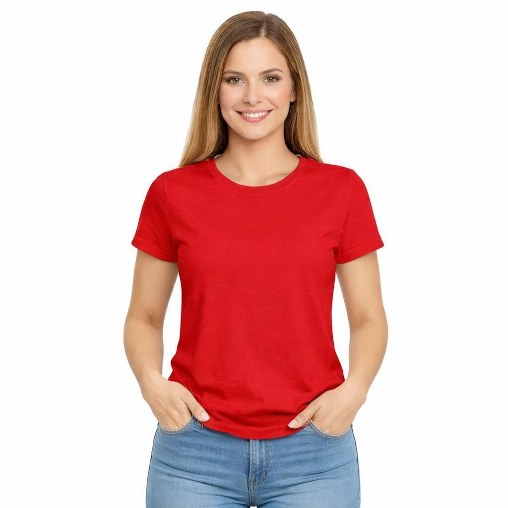 Camiseta Feminina Algodão Básica Casual Confortável Dia a Dia