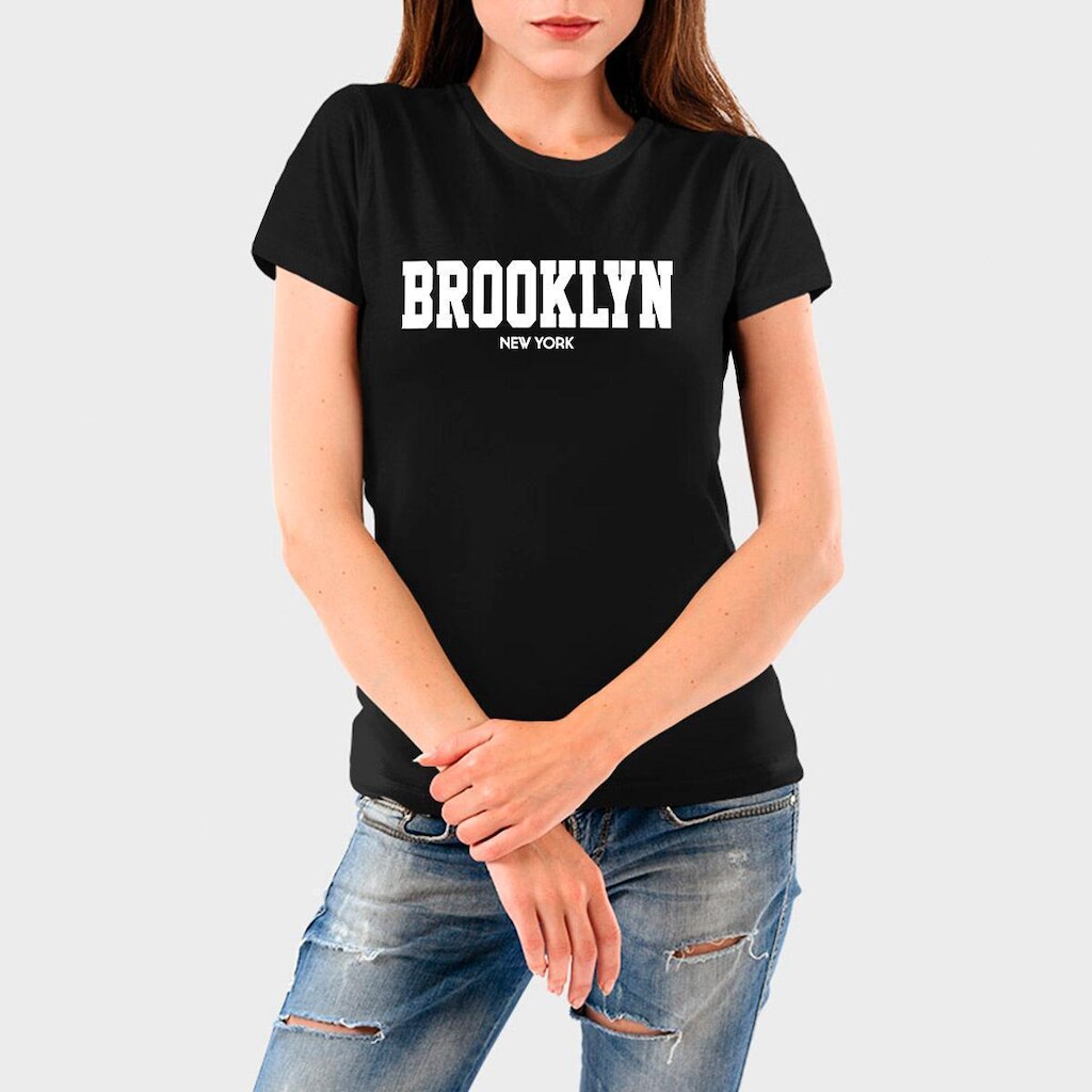 Camiseta Feminina Algodão Brooklyn Premium