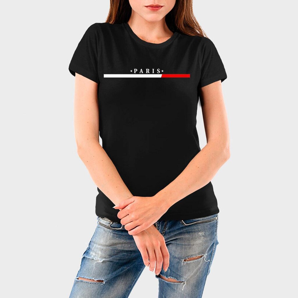 Camiseta Feminina Algodão Paris Premium