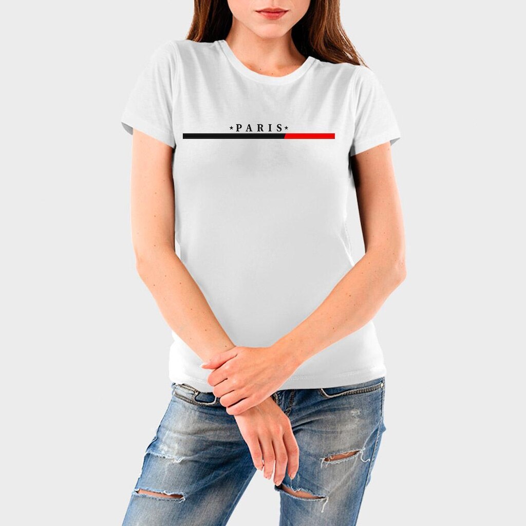 Camiseta Feminina Algodão Paris Premium