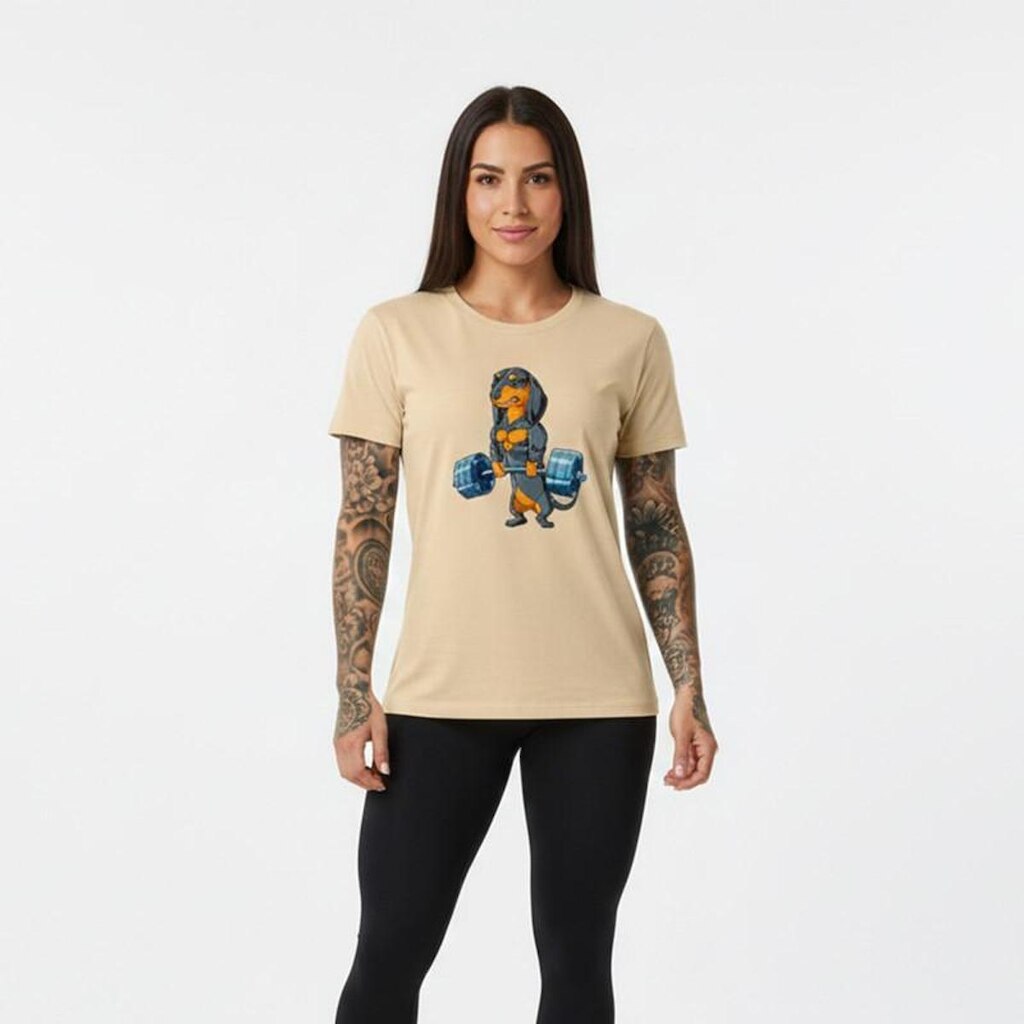 Camiseta Feminina Algodão Premium CACHORRINHO Dontshauder Treino