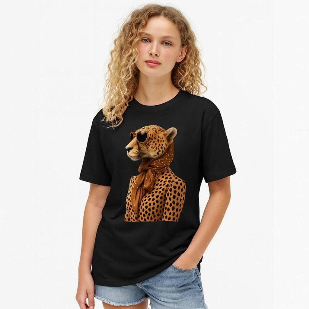 Camiseta Feminina Algodão Premium ONÇA