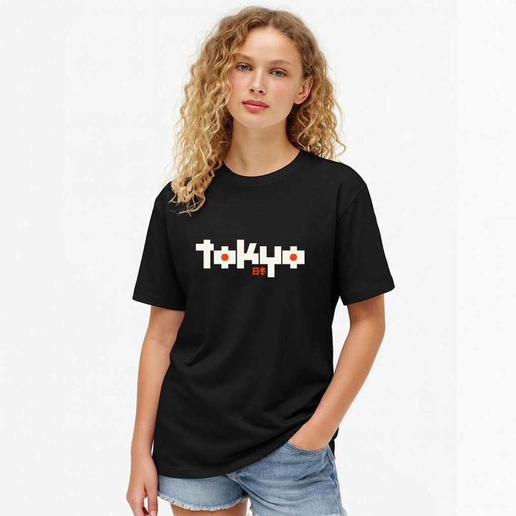 Camiseta Feminina Algodão Premium TOKIO Malha Perfumada