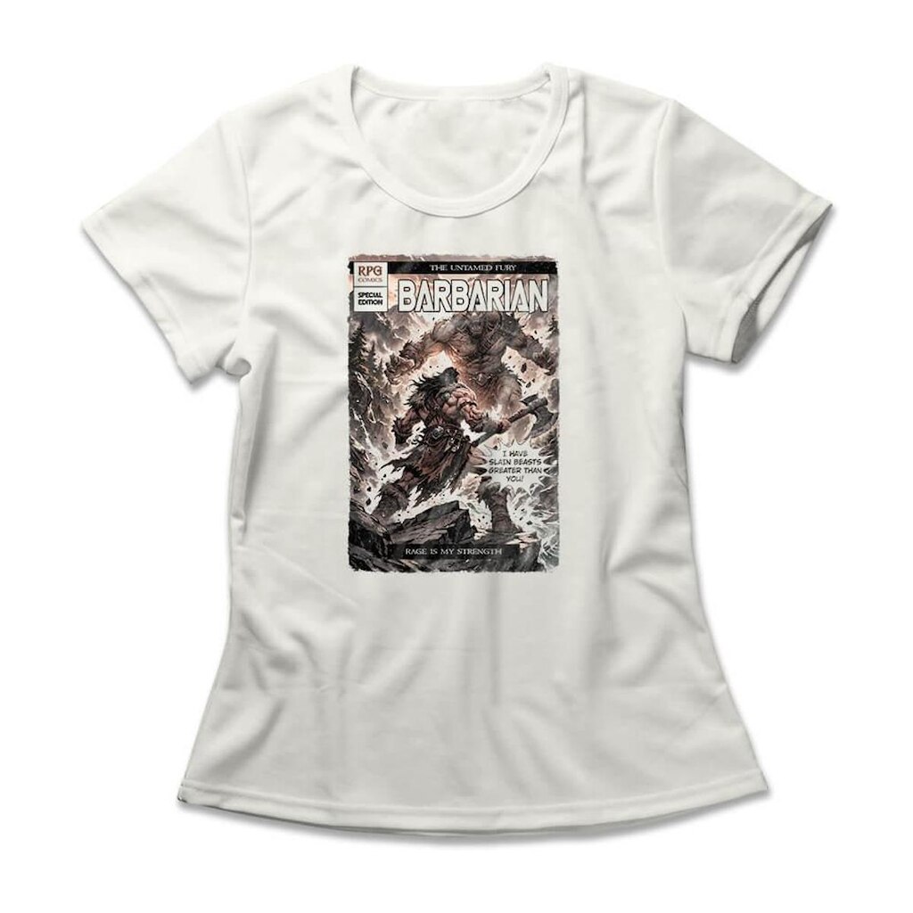 Camiseta Feminina Barbarian Comics