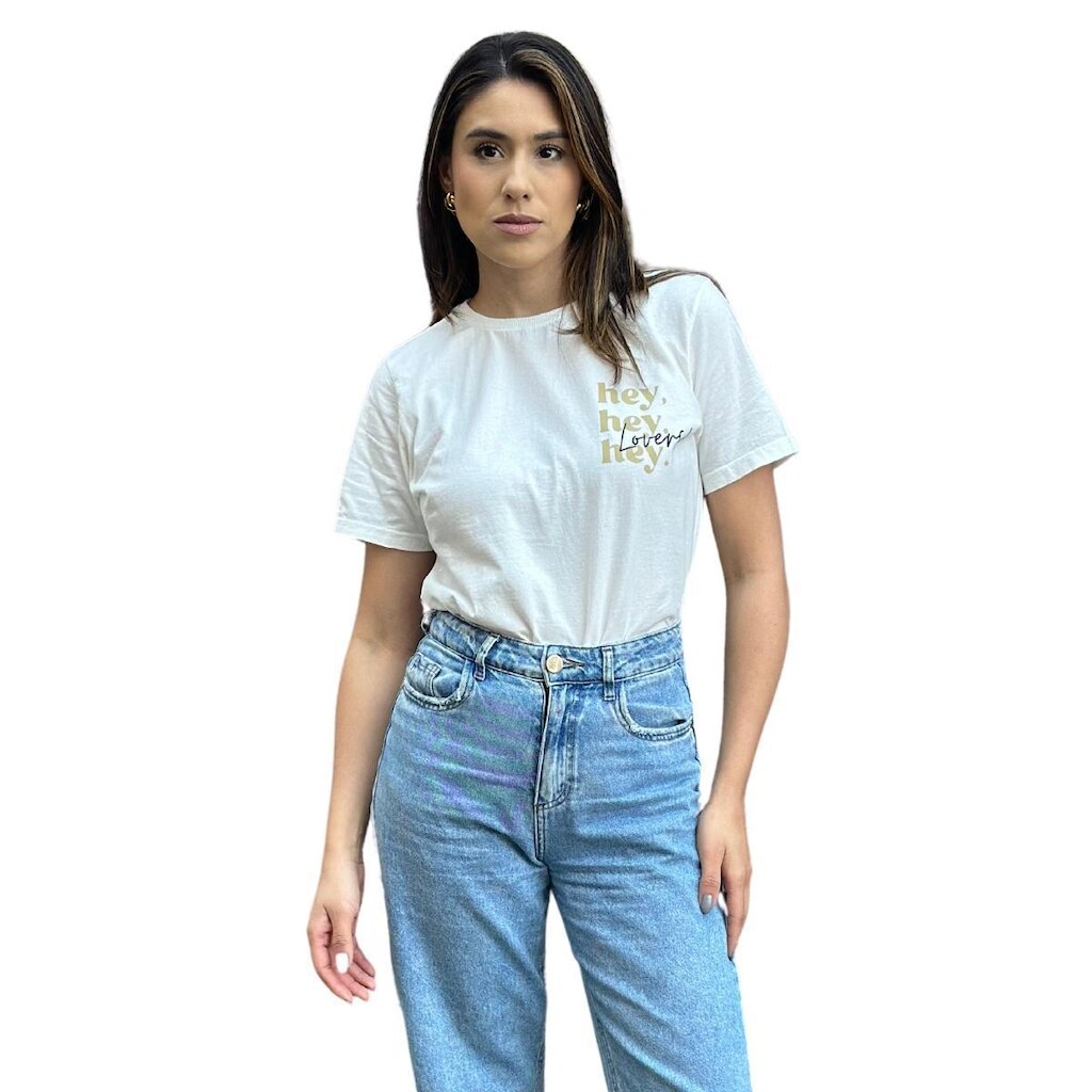 Camiseta Feminina Básica Estampada