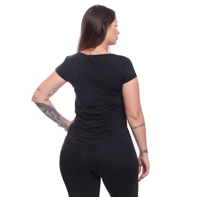 Camiseta Feminina Dry Manga Curta Baby Look Tshirt Básica Lisa Academia Treino Esporte