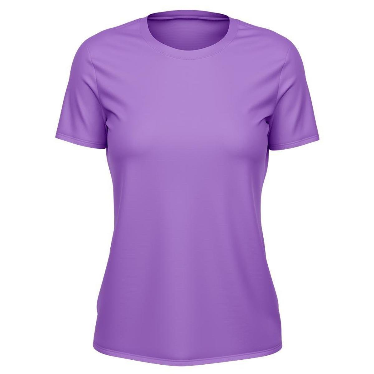Camiseta Feminina Dry Manga Curta Proteção UV Slim Fit Básica Academia Treino Fitness
