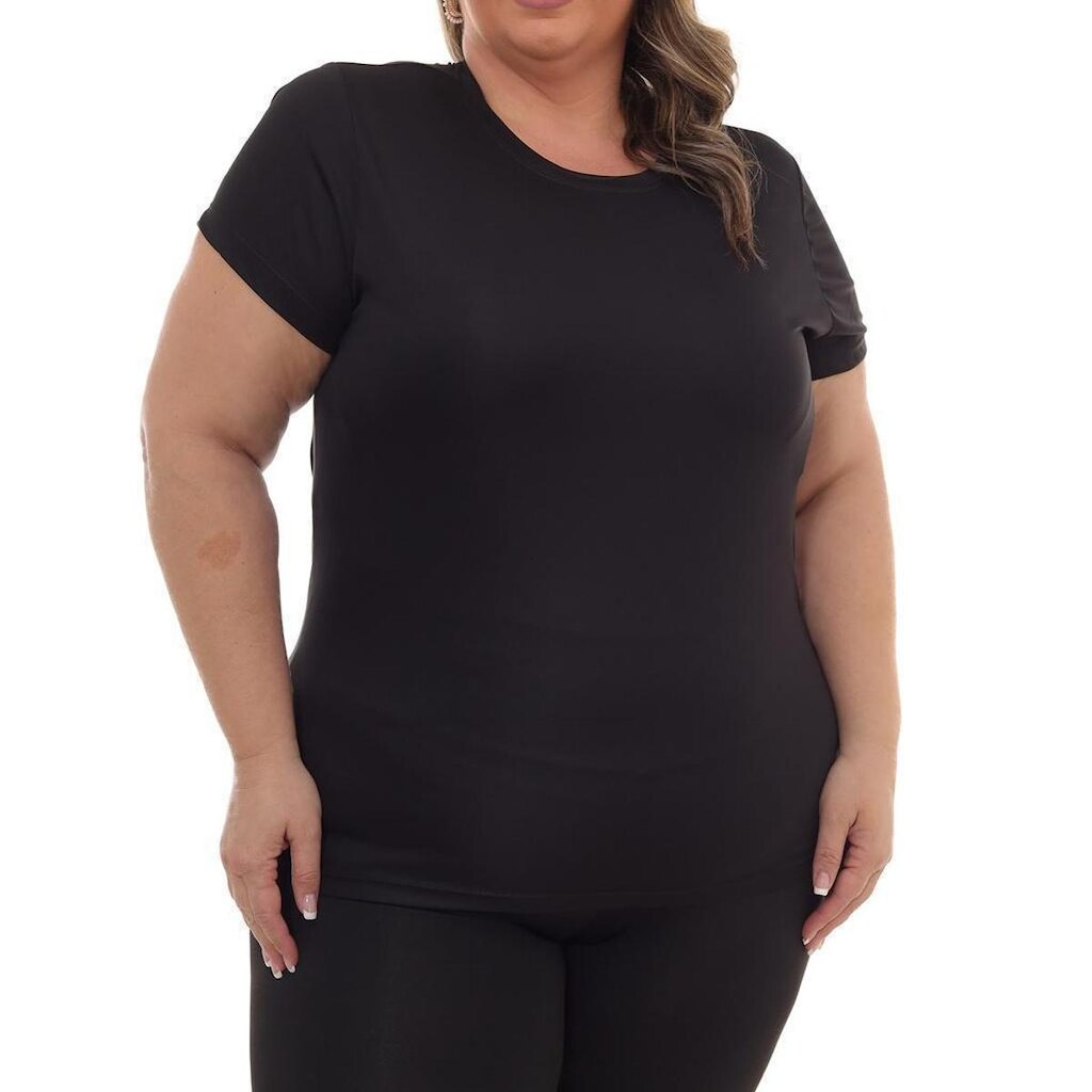 Camiseta Feminina Dry Plus Size Poliester Academia