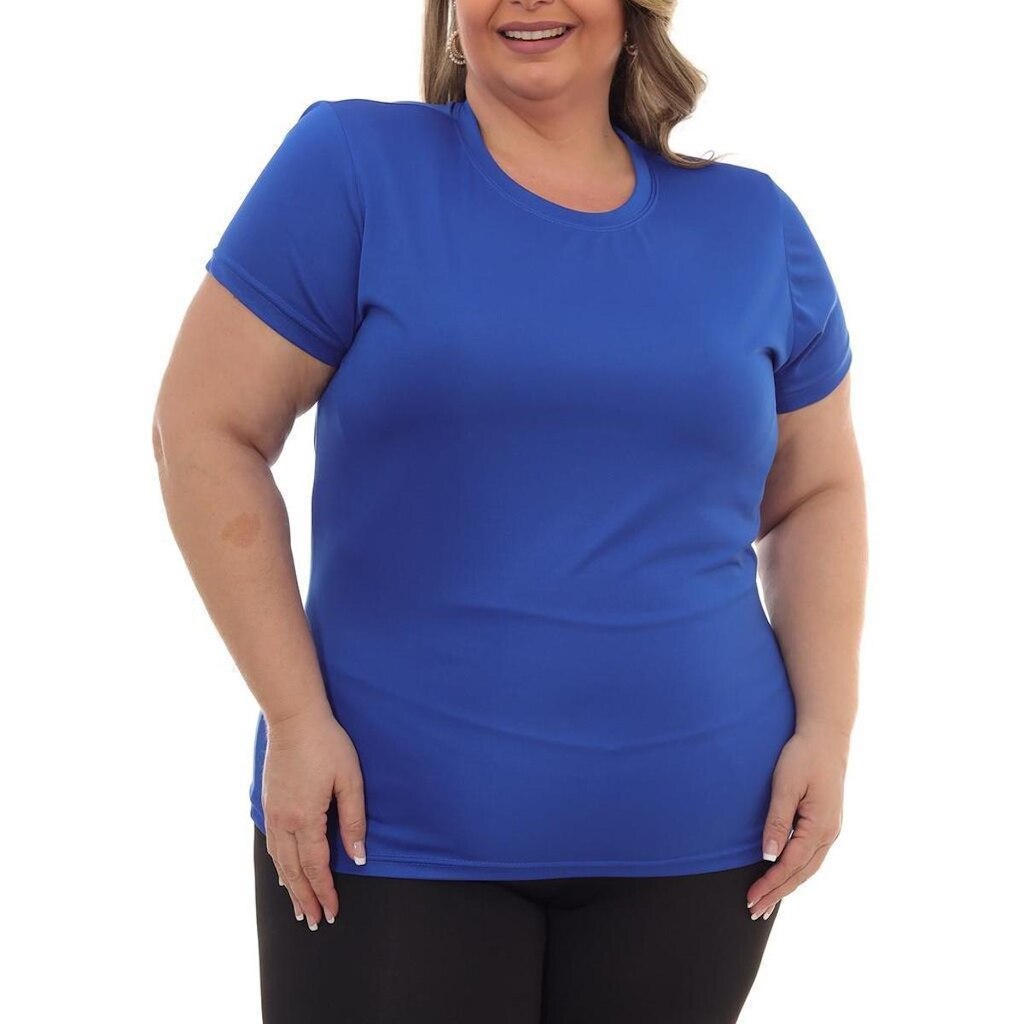 Camiseta Feminina Dry Plus Size Poliester Academia