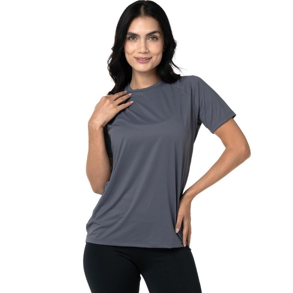 Camiseta Feminina Dry Poliamida Raglan