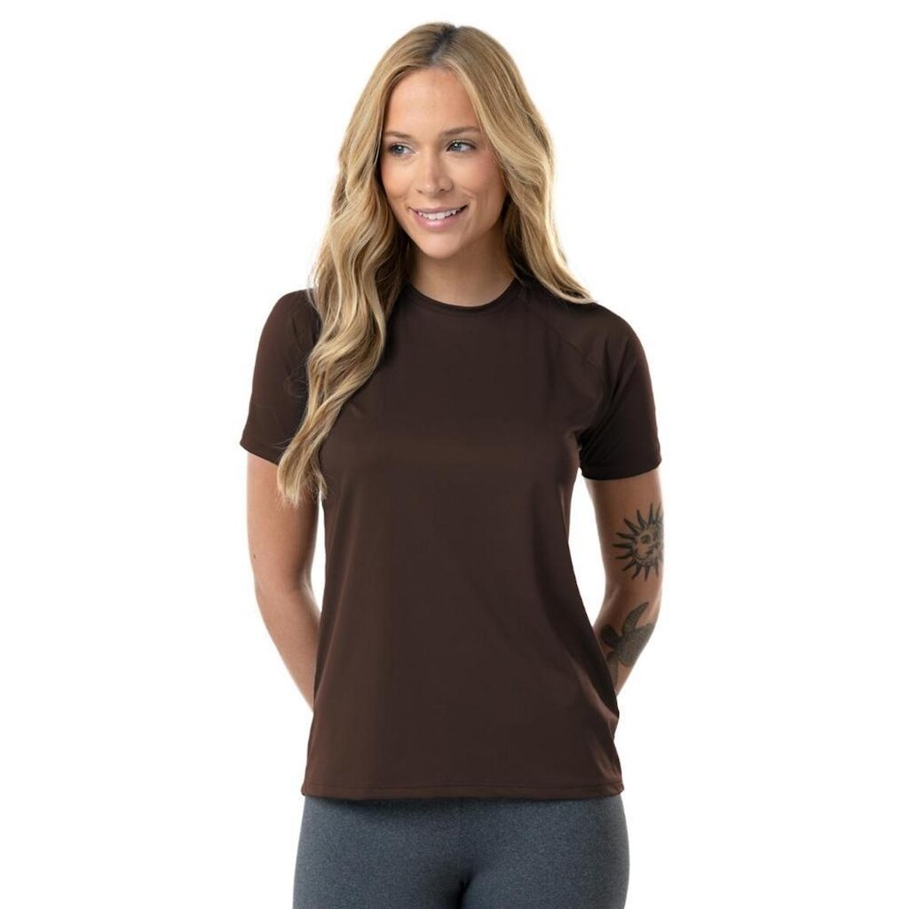 Camiseta Feminina Dry Poliamida Raglan