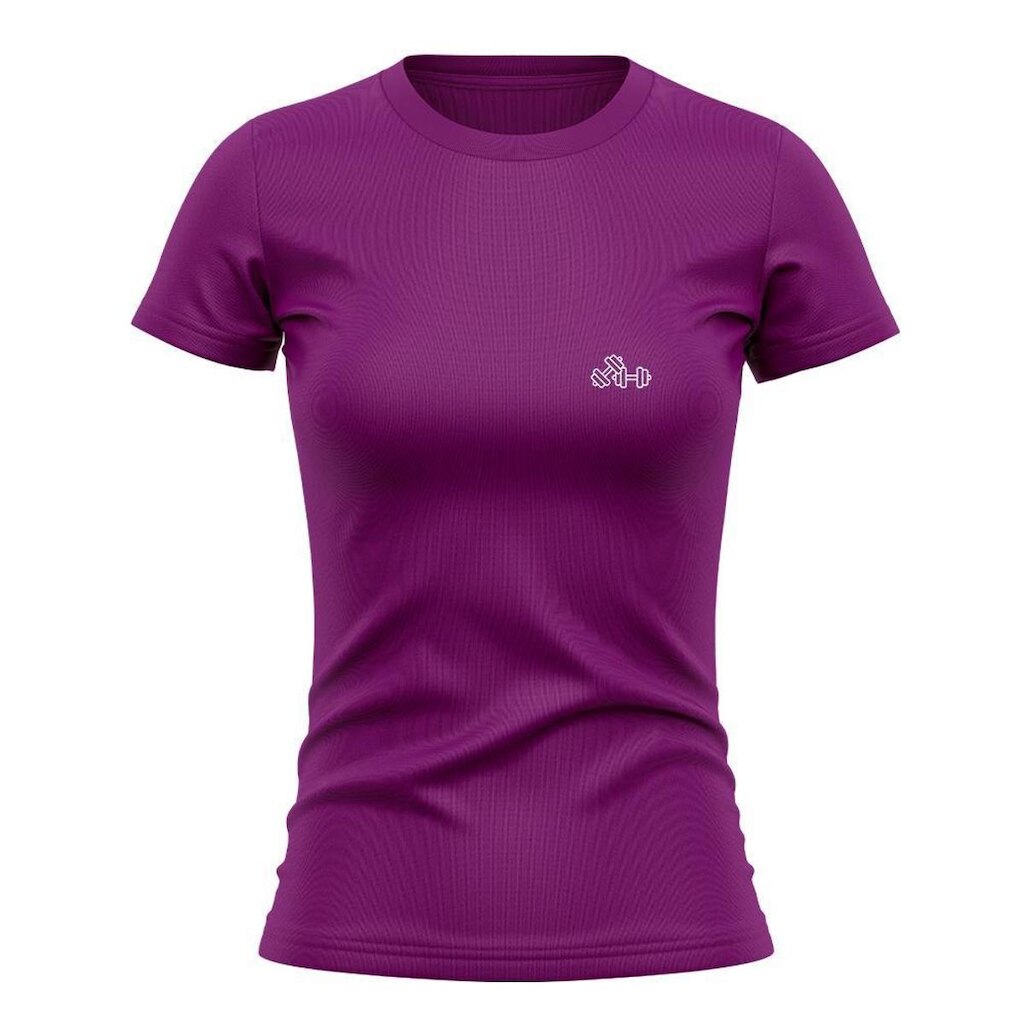 Camiseta Feminina Manga Curta Proteção Solar UV Estampada 2 Pesos