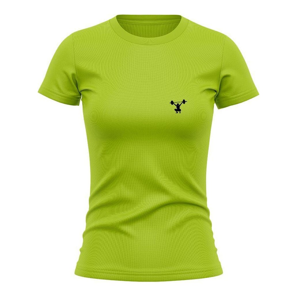 Camiseta Feminina Manga Curta Proteção Solar UV Estampada Agachamento