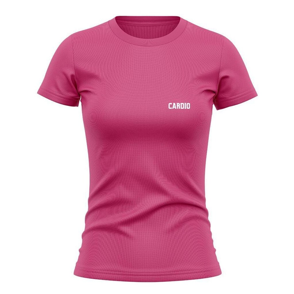 Camiseta Feminina Manga Curta Proteção Solar UV Estampada Cardio