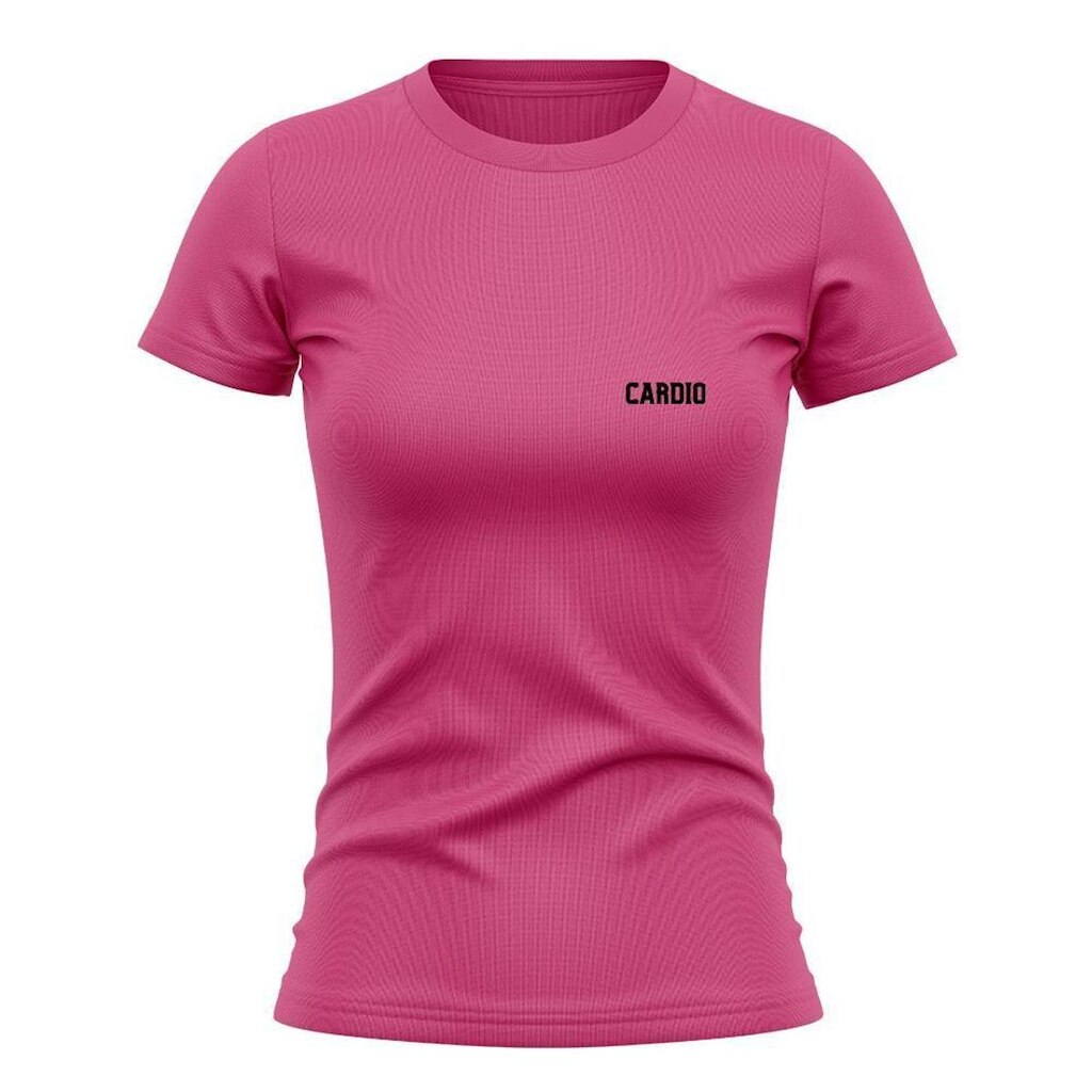 Camiseta Feminina Manga Curta Proteção Solar UV Estampada Cardio