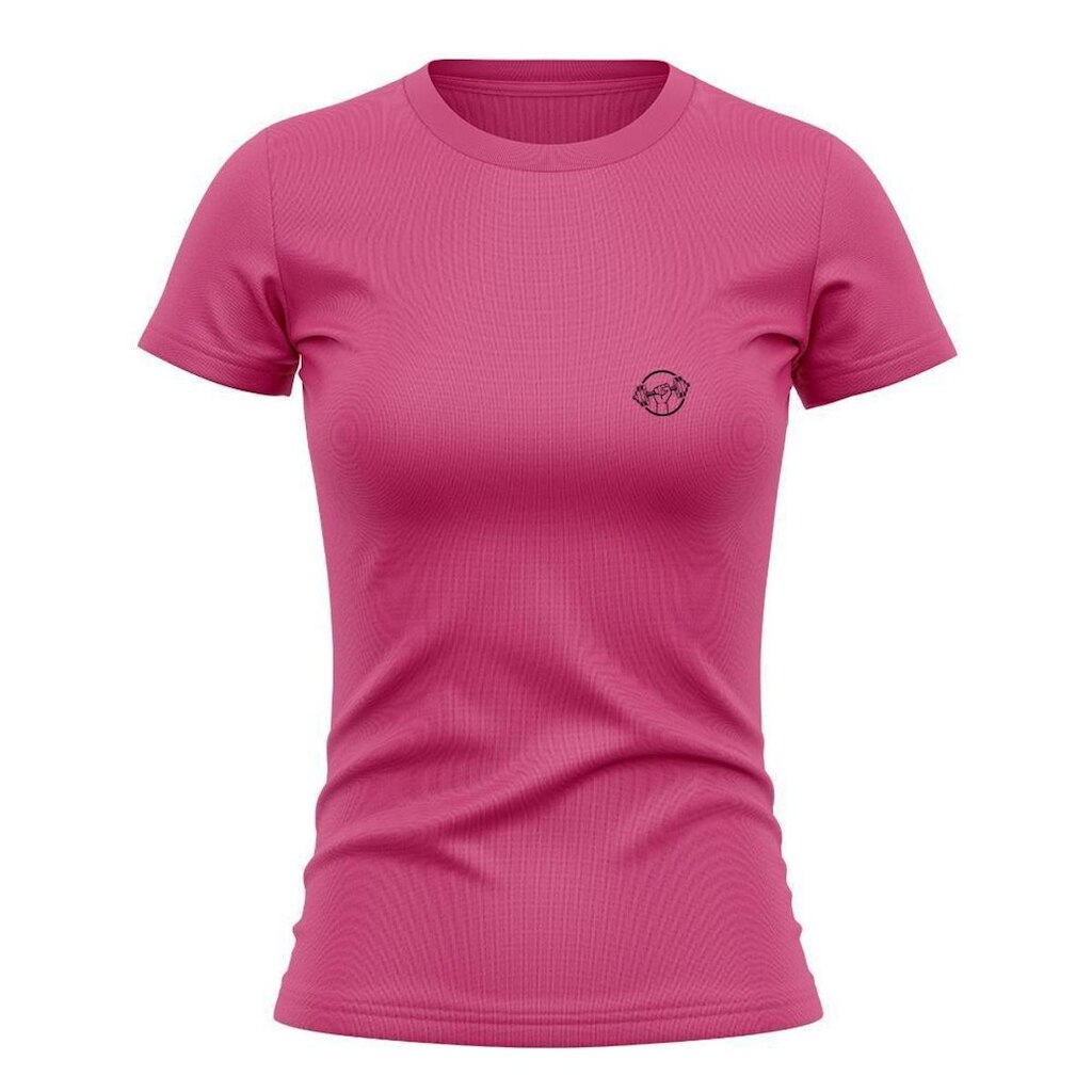 Camiseta Feminina Manga Curta Proteção Solar UV Estampada Peso Mão