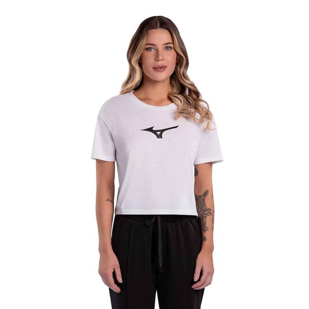 Camiseta Feminina Mizuno Cropped