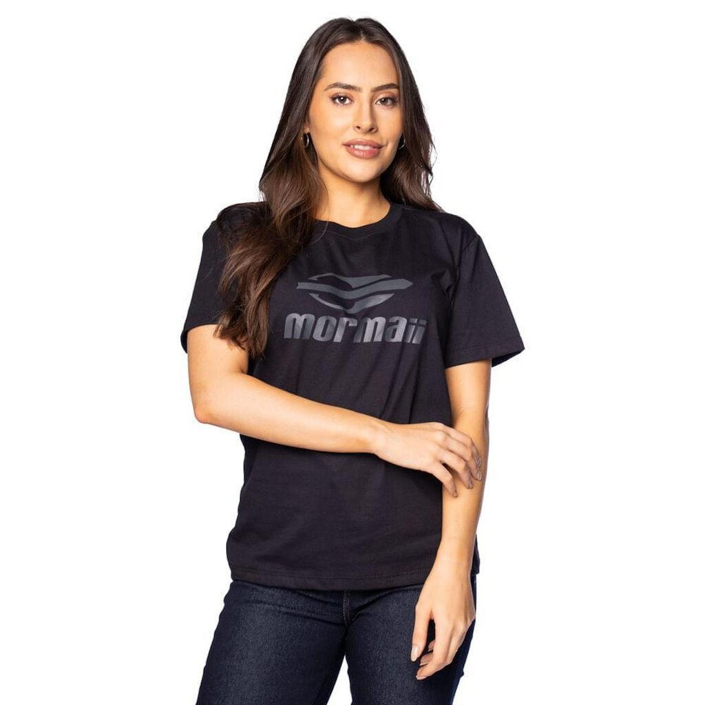 Camiseta Feminina Mormaii Regular Logo Rosa