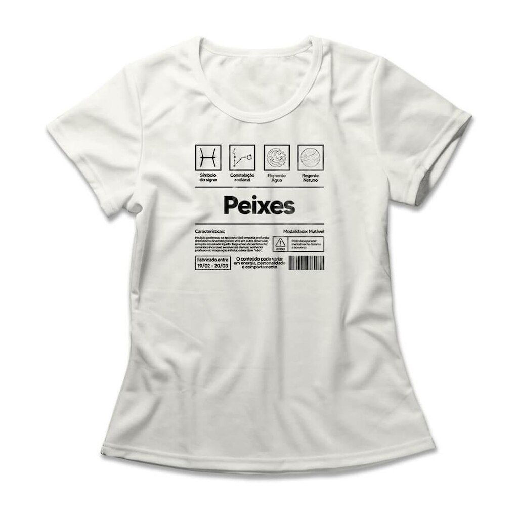 Camiseta Feminina Peixes