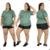 Camiseta Feminina Plus Size Fitness Academia Premium - Verde