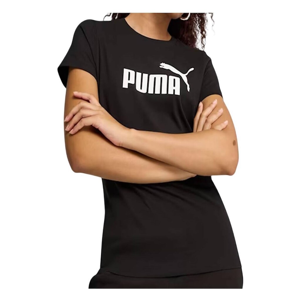 Camiseta Feminina Puma ESS NO1 Logo Black - 684970