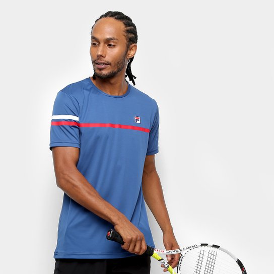 Camiseta Fila Bands Masculina - Azul