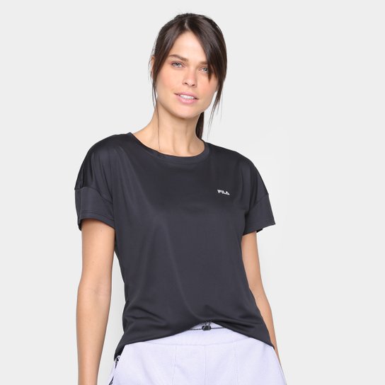 Camiseta Fila Basic Feminina - Preto é ruim? Camiseta Fila Basic Feminina - Preto é boa?