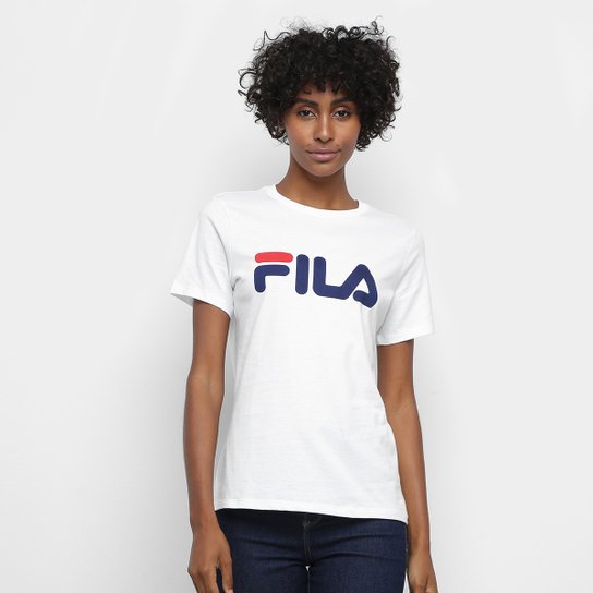 Camiseta Fila Basic Letter Feminina - Branco é ruim? Camiseta Fila Basic Letter Feminina - Branco é boa?