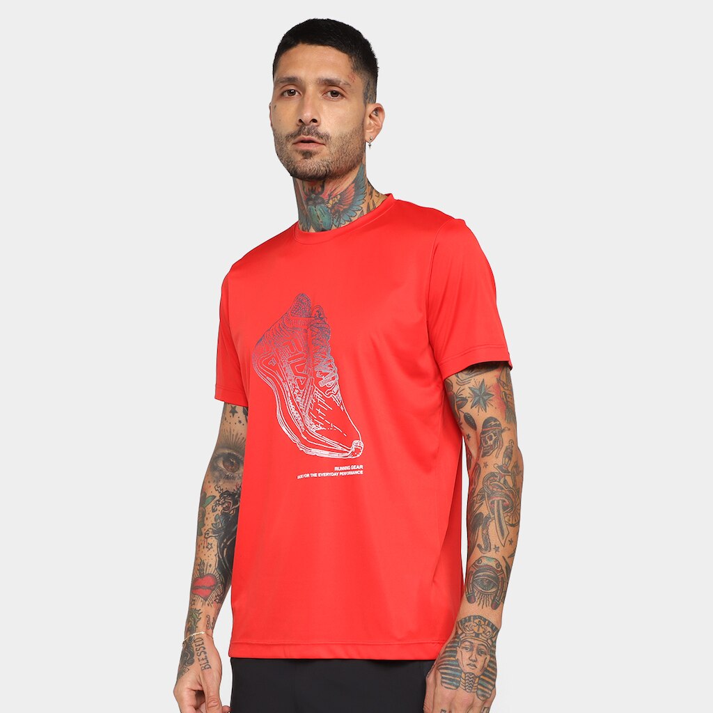 Camiseta Fila Basic Run Print Masculina