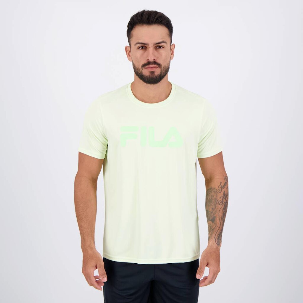 Camiseta Fila Basic Sports Polygin Verde Claro