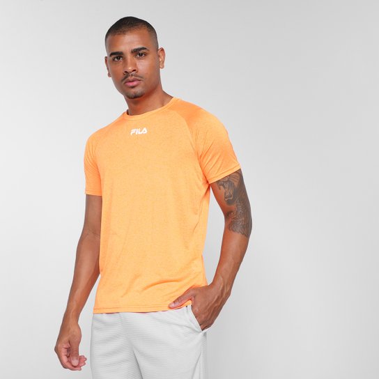 Camiseta Fila Basic Train Masculina - Laranja+Cinza é ruim? Camiseta Fila Basic Train Masculina - Laranja+Cinza é boa?