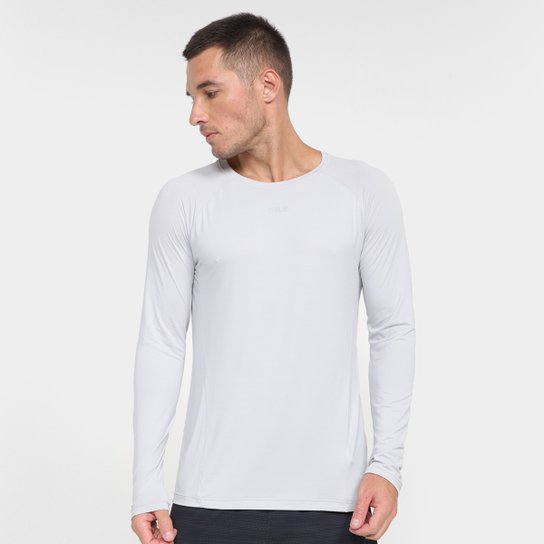Camiseta Fila Bio Manga Longa Masculina - Cinza Claro é ruim? Camiseta Fila Bio Manga Longa Masculina - Cinza Claro é boa?