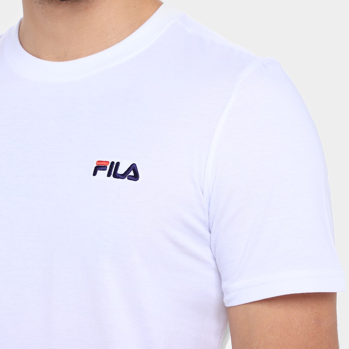 Camiseta Fila Classic Masculina Branco Netshoes