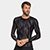 Camiseta Fila Compress Skin Manga Longa Masculina - Preto