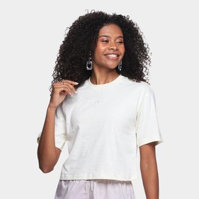 Camiseta Fila Cropped Comfort Classic Feminina - Feminino