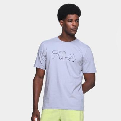 Camiseta Fila Letter Outline Masculina - Masculino
