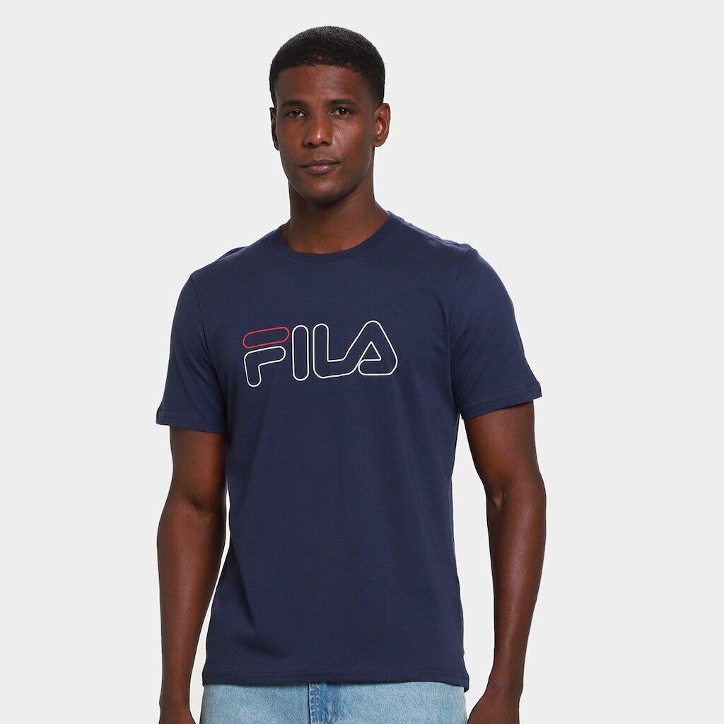 Camiseta Fila Letter Outline Masculina