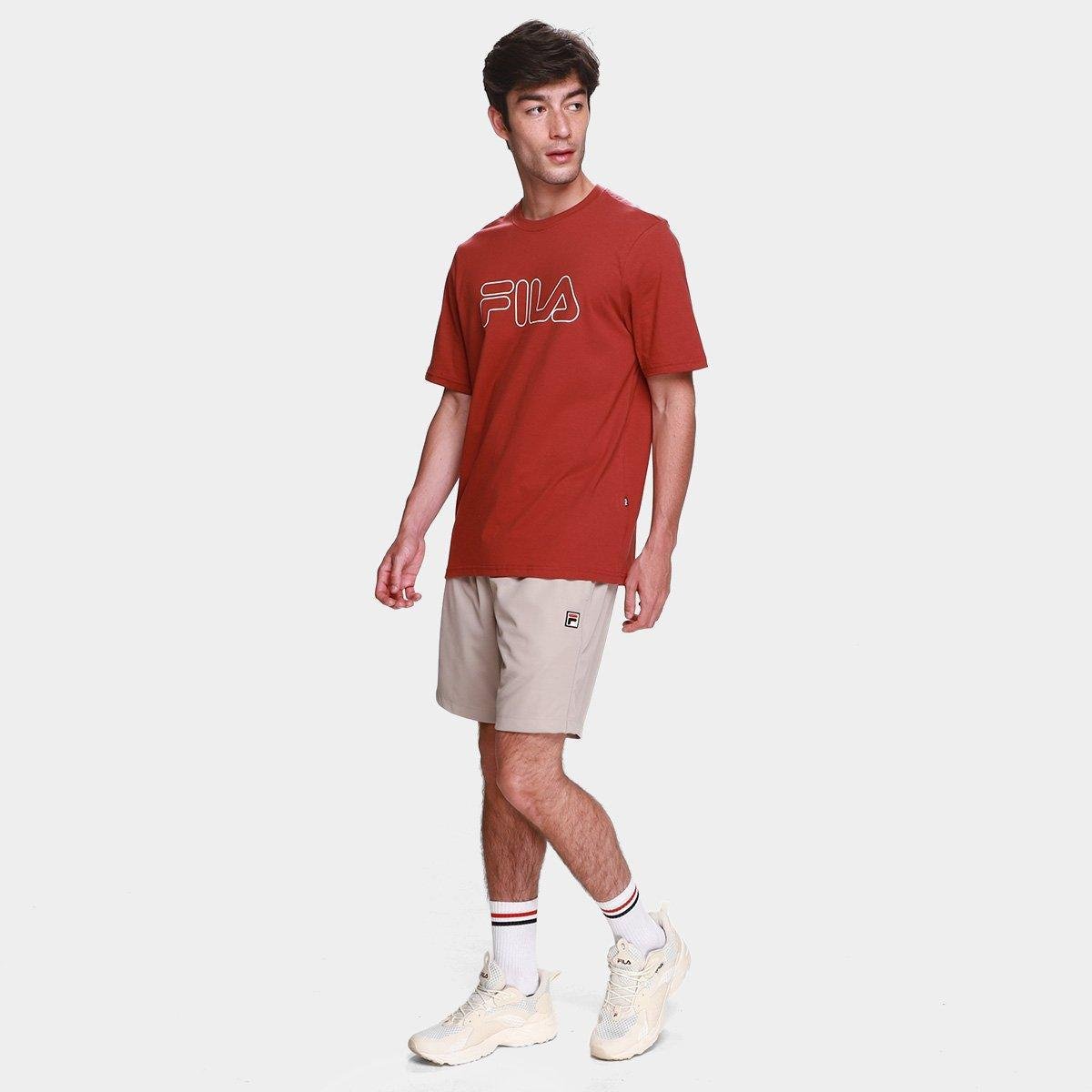 Camiseta Fila Letter Outline Masculina - 3